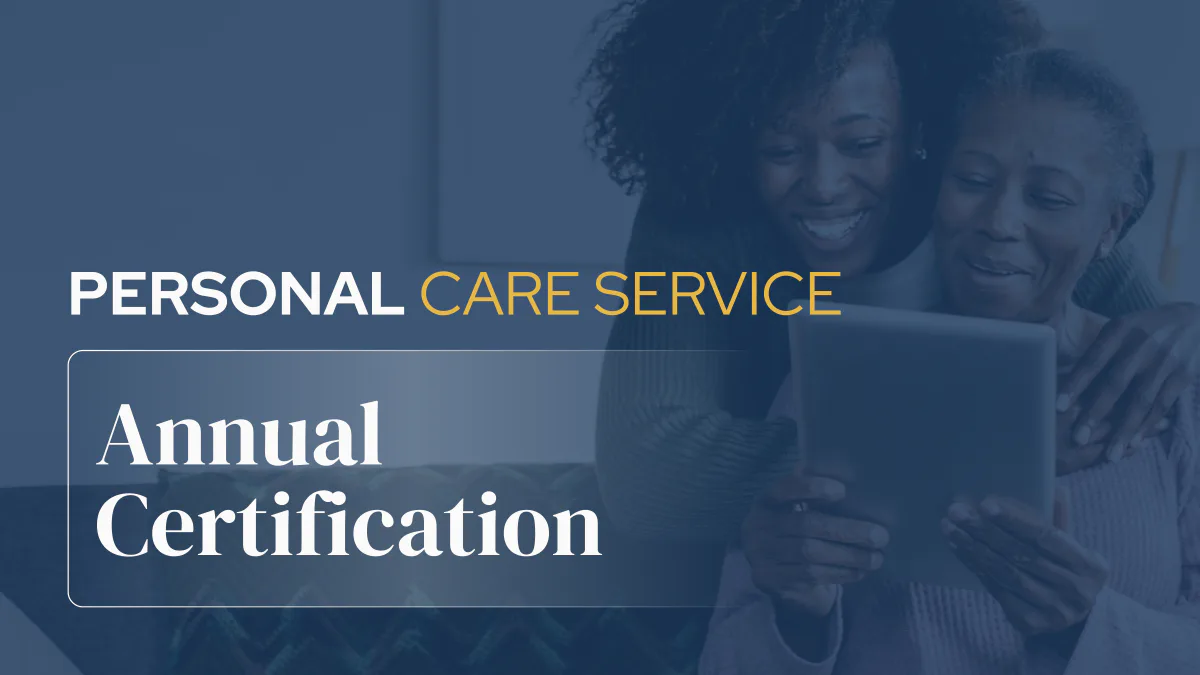 PCS Annual Certification